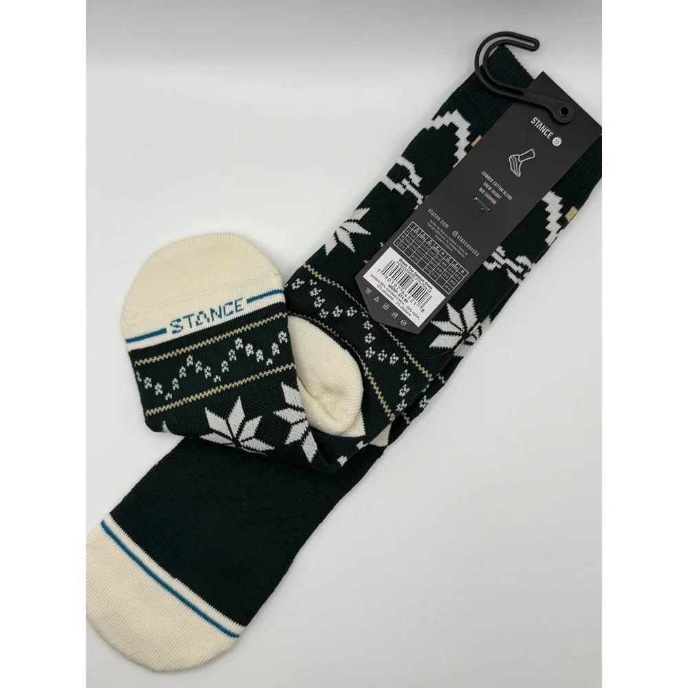 Stance Break The Season Christmas Crew Socks Pine Green A555D25BRE Mens Medium